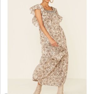 Free people long/midi dress. Size xs and worn twice. Paid $150